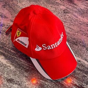 Puma Santander Scuderia Ferrari Bold Red baseball Cap hat
